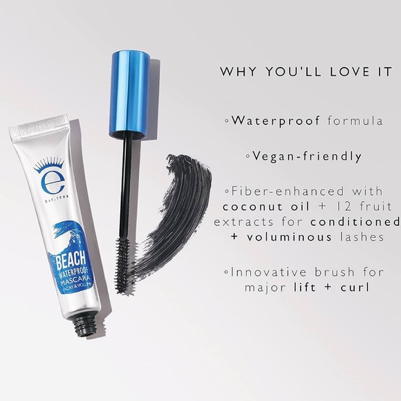 Eyeko Beach Waterproof Mascara - Volume & Lift - Coconut Oil-infused NEW! - Picture 4 of 8